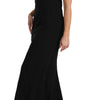 Dolce & Gabbana Elegant Black Maxi Sheath Dress