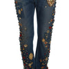 Dolce & Gabbana Enchanted Sicily Embellished Boyfriend Jeans