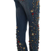 Dolce & Gabbana Enchanted Sicily Embellished Boyfriend Jeans