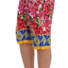 Dolce & Gabbana Multicolor Floral Silk Capri Pants