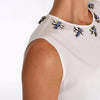 Dolce & Gabbana Elegant Embellished Sleeveless Silk Blouse