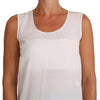 Dolce & Gabbana Elegant Sleeveless White Silk Blouse Top