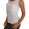 Dolce & Gabbana Elegant Sleeveless White Silk Blouse Top