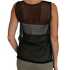 Dolce & Gabbana Elegant Black Mesh Sleeveless Blouse Top