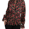 Dolce & Gabbana Elegant Black Floral Silk Shirt