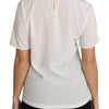 Dolce & Gabbana Elegant Silk Crewneck Blouse with Applique