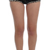 Dolce & Gabbana Crystal Sequined Silk High Waist Shorts