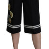 Dolce & Gabbana Elegant High Waist Black Cotton Pants