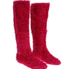 Dolce & Gabbana Elegant Pink Lambskin Fur Boots