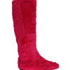 Dolce & Gabbana Elegant Pink Lambskin Fur Boots