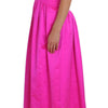 Dolce & Gabbana Elegant Silk Full Length Pink Sheath Dress