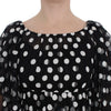 Dolce & Gabbana Elegant Polka Dotted Ruffled Dress