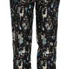 Dolce & Gabbana Elegant Silk Lounge Pants with Unique Print