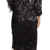 Dolce & Gabbana Sequined Shift Midi Dress – Timeless Elegance