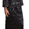 Dolce & Gabbana Sequined Shift Midi Dress – Timeless Elegance