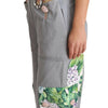 Dolce & Gabbana Exquisite Floral Embellished Denim Overalls