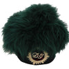 Dolce & Gabbana Elegant Emerald Cashmere Cloche Cap