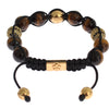 Nialaya Chic Multicolor CZ & Tigers Eye Bracelet