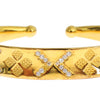 Nialaya Elegant Gold Plated Silver CZ Bracelet