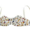 Dolce & Gabbana Elegant White Sailor Print Stretch Bra